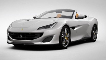 Immagine di FERRARI PORTOFINO OPEN ROOF ALLUMINIO OPACO C/VETRINA 1:18