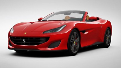 Immagine di FERRARI PORTOFINO OPEN ROOF ROSSO CORSA C/VETRINA 1:18