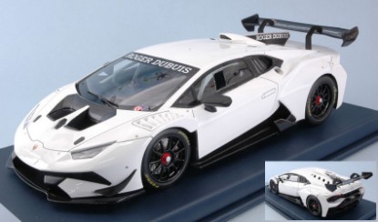Immagine di LAMBORGHINI HURACAN SUPER TROFEO EVO 2018 WHITE C/VETRINA 1:18
