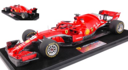 Immagine di FERRARI SF71H N.5 WINNER AUSTRALIAN GP 2018 S.VETTEL C/VETRINA 1:18