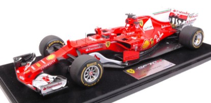 Immagine di FERRARI SF70-H 2017 PRESS VERSION C/VETRINA 1:18