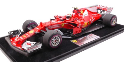 Immagine di FERRARI SF70H K.RAIKKONEN 2017 N.7 4th AUSTRALIAN GP C/VETRINA 1:18
