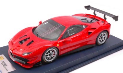 Immagine di FERRARI 488 CHALLENGE ROSSO SCUDERIA WITHOUT LIVERY C/VETRINA 1:18