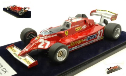 Immagine di FERRARI 126CK G.VILLENEUVE 1981 N.27 LONG BEACH GP LIM.249 (VETRINA)1:18