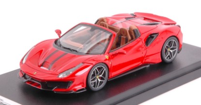Immagine di FERRARI 488 PISTA SPIDER ROSSO CORSA W/BLACK STRIPES 1:43