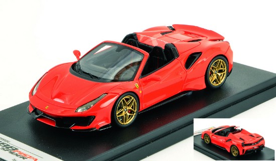 Immagine di FERRARI 488 PISTA SPIDER ROSSO SCUDERIA WITHOUT STRIPE 1:43