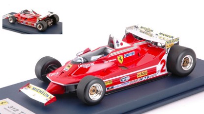 Immagine di FERRARI 312 T5 G.VILLENEUVE 1980 N.2 5th MONACO GP C/VETRINA 1:18