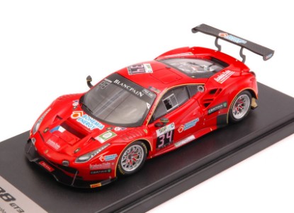 Immagine di FERRARI 488 GT3 N.34 25th 24H SPA 2016 MALUCELLI-KRAL-FUMANELLI 1:43