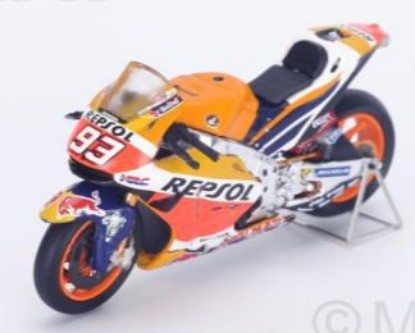 Immagine di HONDA RC213V MARC MARQUEZ 2016 N.93 WINNER USA GP 1:43