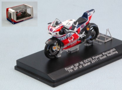 Immagine di DUCATI GP16 SCOTT REDDING 2017 N.45 7th QATAR GP 1:43