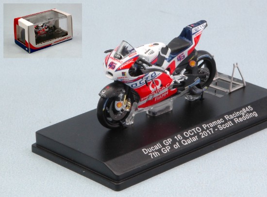 Immagine di DUCATI GP16 SCOTT REDDING 2017 N.45 7th QATAR GP 1:43