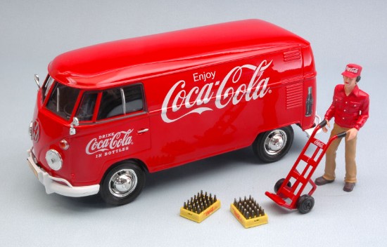 Immagine di VW T1 TRANSPORTER 1963 COCA COLA + FIGURE 1:24