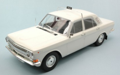 Immagine di VOLGA M24 1967-1992 TAXI WHITE 1:18