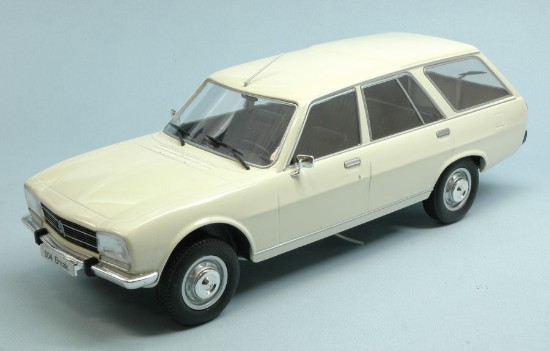 Immagine di PEUGEOT 504 BREAK WHITE DOORS & HOODS CLOSED 1:18