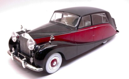 Immagine di ROLLS ROYCE SILVER WRAITH EMPRESS BY HOOPER BLACK/DARK RED 1:18