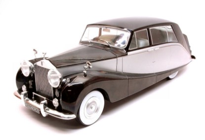 Immagine di ROLLS ROYCE SILVER WRAITH EMPRESS BY HOOPER BLACK/SILVER 1:18