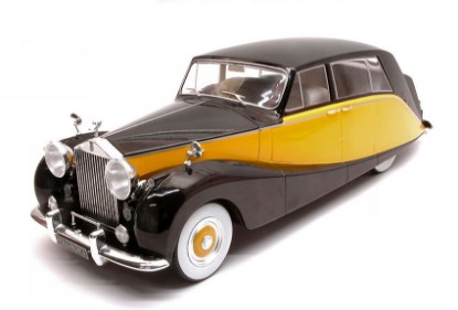 Immagine di ROLLS ROYCE SILVER WRAITH EMPRESS BY HOOPER BLACK/YELLOW 1:18