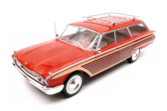 Immagine di FORD COUNTRY SQUIRE 1960 WOODEN/RED 1:18