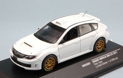 Immagine di SUBARU IMPREZA WRX STI 2011 RALLY SPEC (2 SET WHEELS & TIRES) WHITE 1:43