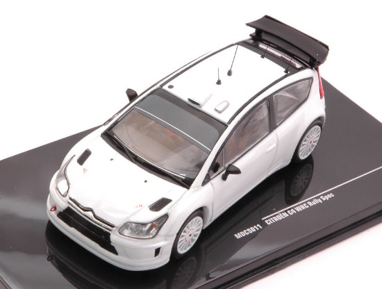 Immagine di CITROEN C4 WRC WHITE 2010 PLAIN BODY VERSION + 4 WHEELS 1:43