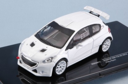 Immagine di PEUGEOT 208 T16 RALLY SPEC.WHITE + 4 RUOTE DI SCORTA 1:43