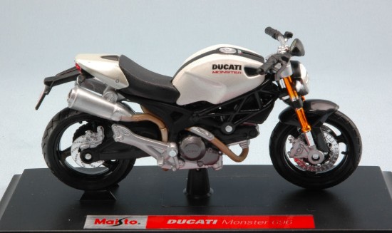 Immagine di DUCATI MONSTER 696 WHITE-PEARL 1:18