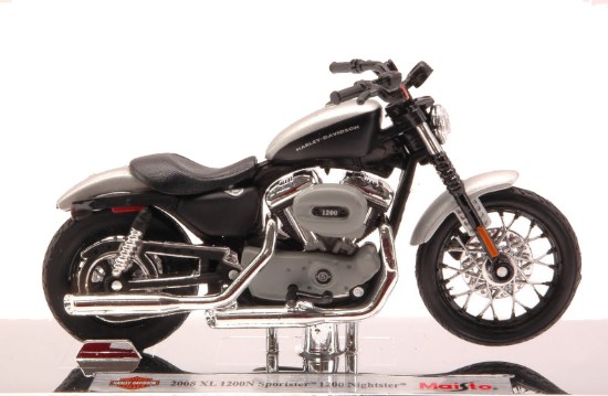Immagine di HARLEY DAVIDSON XL 1200N SPORTSTER 1200 NIGHTSTER 2008 1:18