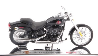 Immagine di HARLEY DAVIDSON 2002 FXSTB NIGHT TRAIN BLACK 1:18