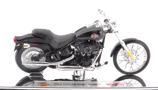 Immagine di HARLEY DAVIDSON 2002 FXSTB NIGHT TRAIN BLACK 1:18