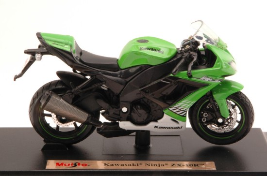 Immagine di KAWASAKI NINJA ZX-10R GREEN 1:18