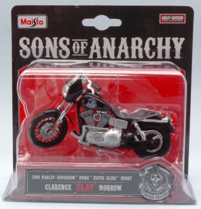 Immagine di H.DAVIDSON DYNA SUPER GLIDE SPORT 2008 CLARENCE "CLAY" MORROW 1:18