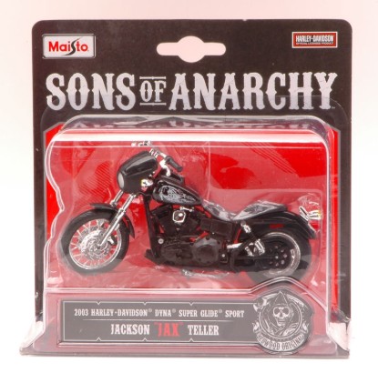 Immagine di H.DAVIDSON DYNA SUPER GLIDE SPORT 2003 JACKSON "JAX" TELLER 1:18