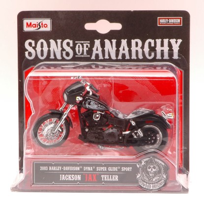 Immagine di H.DAVIDSON DYNA SUPER GLIDE SPORT 2003 JACKSON "JAX" TELLER 1:18