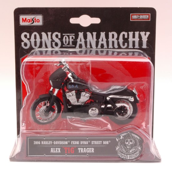 Immagine di HARLEY DAVIDSON FXDBI DYNA STREET BOB 2006 ALEX "TIG" TRAGER 1:18