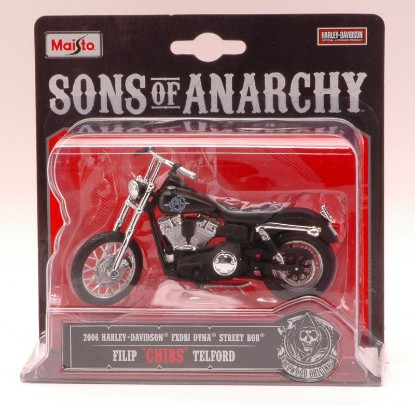 Immagine di H.DAVIDSON FXDBI DYNA STREET BOB 2006 FILIP "CHIBS" TELFORD 1:18