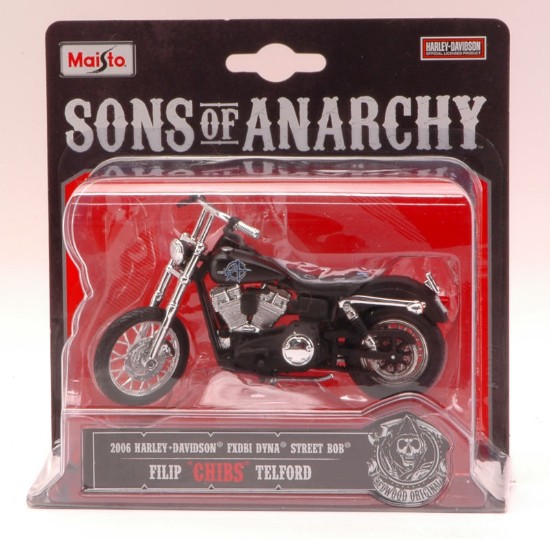 Immagine di H.DAVIDSON FXDBI DYNA STREET BOB 2006 FILIP "CHIBS" TELFORD 1:18