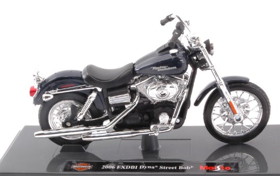 Immagine di HARLEY DAVIDSON 2006 FXDBI DYNA STREET BOB DARK MET.GLOSS BLUE 1:18