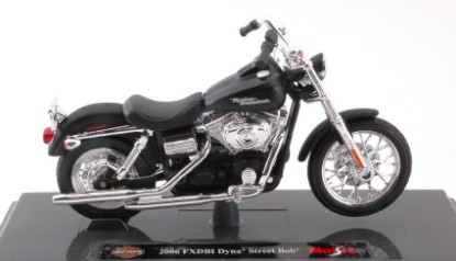 Immagine di HARLEY DAVIDSON 2006 FXDBI DYNA STREET BOB MATT BLACK 1:18