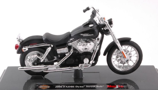 Immagine di HARLEY DAVIDSON 2006 FXDBI DYNA STREET BOB MATT BLACK 1:18