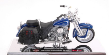 Immagine di HARLEY DAVIDSON 1999 FLSTS HERITAGE SOFTAIL SPRINGER BLUE 1:18
