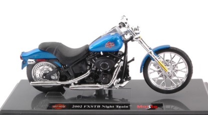 Immagine di HARLEY DAVIDSON 2002 FXSTB NIGHT TRAIN 2002 BLUE 1:18