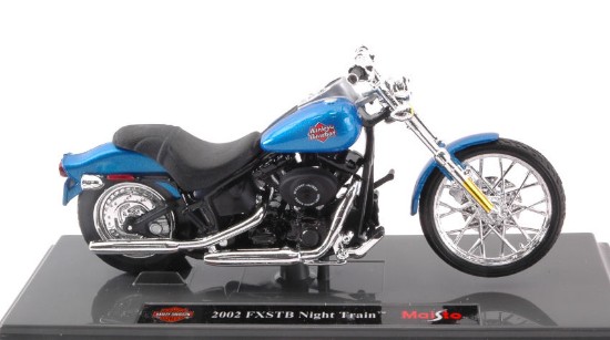 Immagine di HARLEY DAVIDSON 2002 FXSTB NIGHT TRAIN 2002 BLUE 1:18