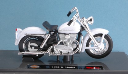 Immagine di HARLEY DAVIDSON K MODEL 1952 WHITE 1:18