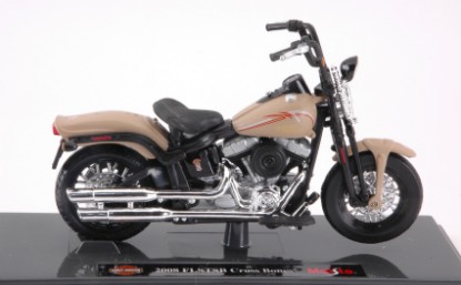 Immagine di HARLEY DAVIDSON FLSTSB CROSS BONES 2008 BEIGE 1:18