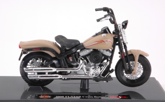 Immagine di HARLEY DAVIDSON FLSTSB CROSS BONES 2008 BEIGE 1:18