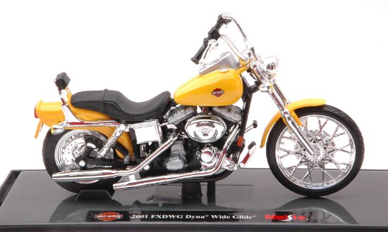 Immagine di HARLEY DAVIDSON FXDWG DYNA WIDE GLIDE 2001 YELLOW 1:18