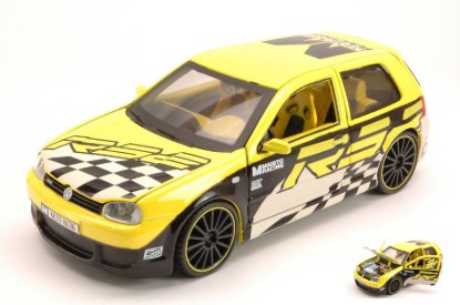 Immagine di VOLKSWAGEN GOLF R32 CUSTOM YELLOW/BLACK 1:24