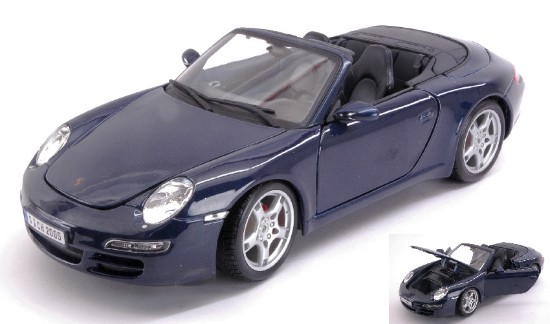Immagine di PORSCHE 911 CARRERA S CABRIO BLUE 1:18