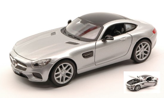 Immagine di MERCEDES AMG GT 2014 SILVER 1:24