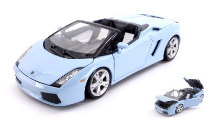 Immagine di LAMBORGHINI GALLARDO SPYDER 2008 LIGHT BLUE 1:18